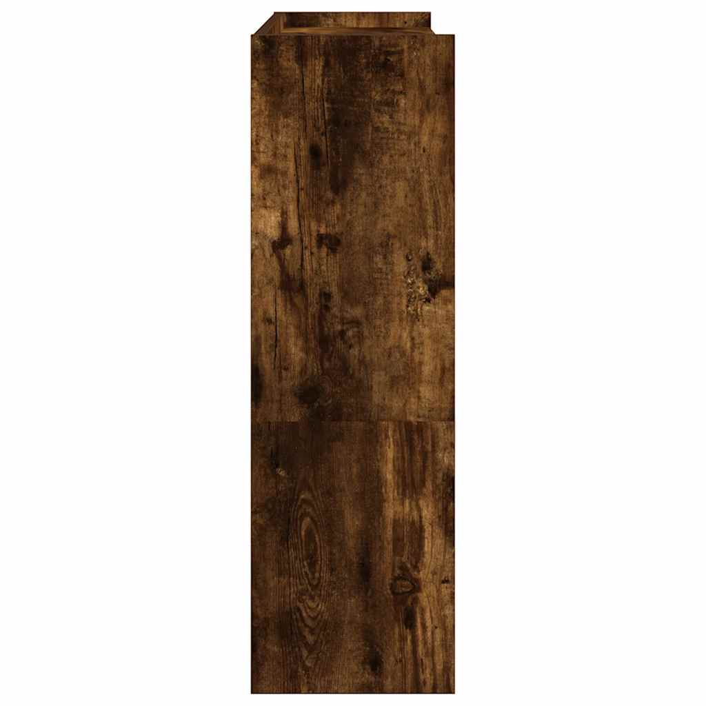 skostativ 80x25x81 cm konstrueret træ røget egetræsfarve