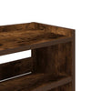 skostativ 80x25x81 cm konstrueret træ røget egetræsfarve