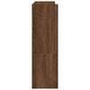 skostativ 80x25x81 cm konstrueret træ brun egetræsfarve
