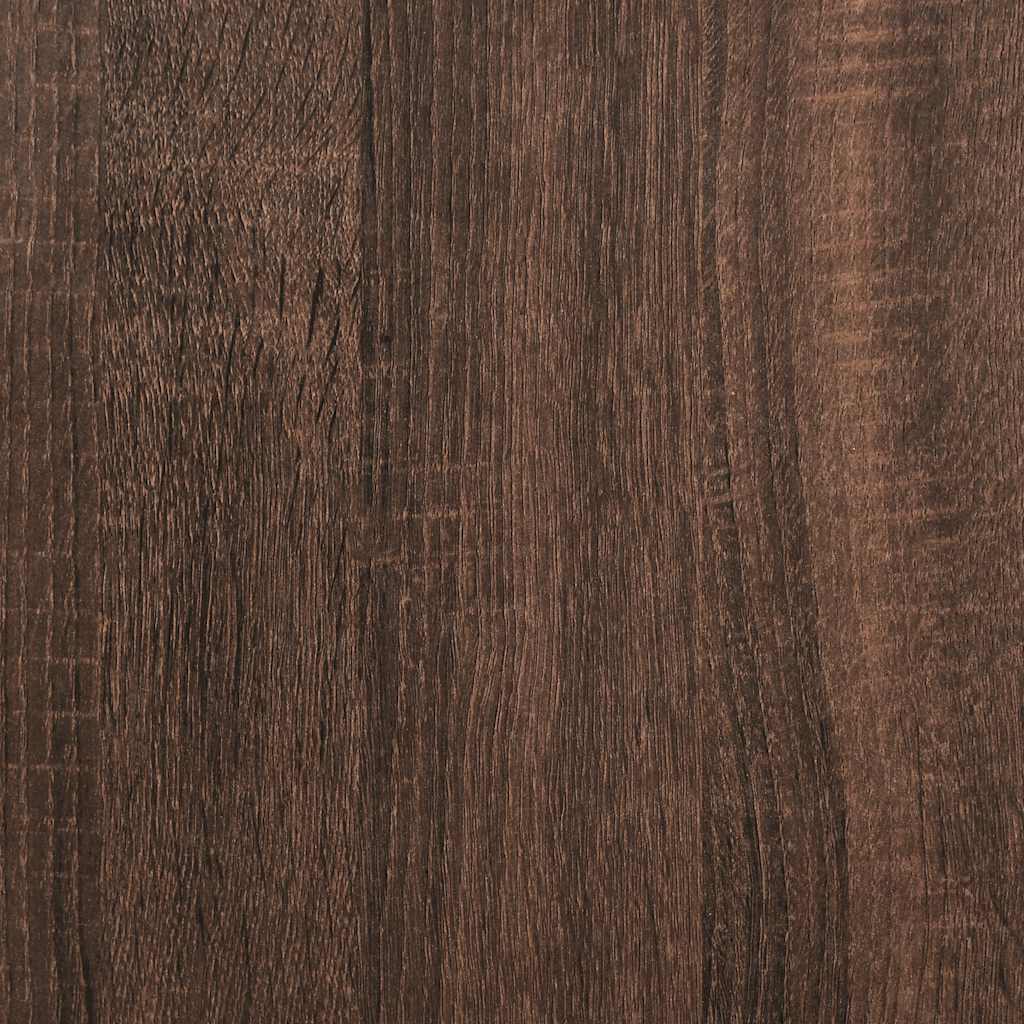 skostativ 80x25x81 cm konstrueret træ brun egetræsfarve