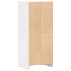 køkkenskab 57x41,5x131,5 cm konstrueret træ hvid