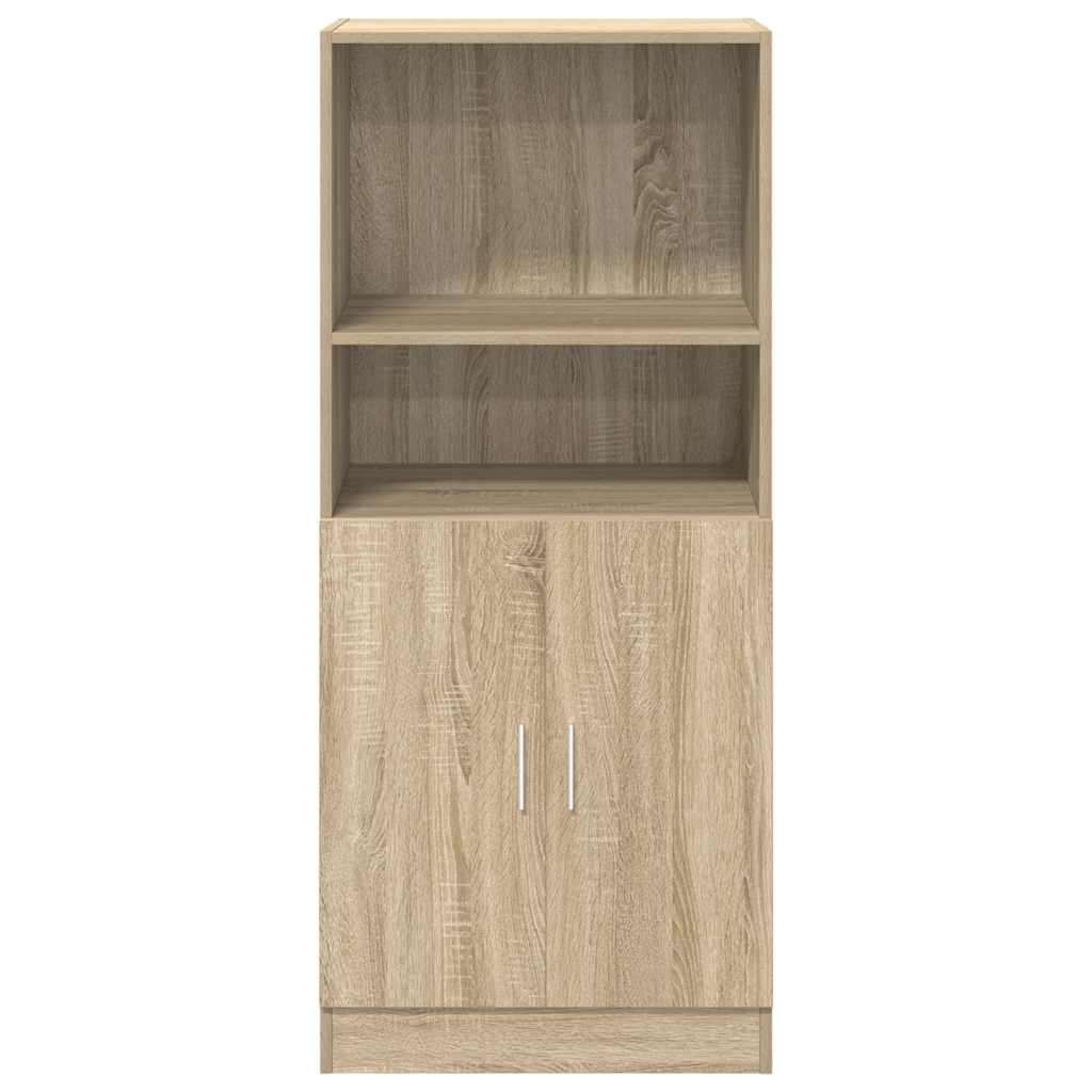 køkkenskab 57x41,5x131,5 cm konstrueret træ røget egetræsfarve