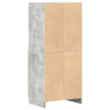 køkkenskab 57x41,5x131,5 cm konstrueret træ betongrå