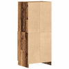 køkkenskab 57x41,5x131,5 cm konstrueret træ antikt træ