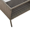 2-personers sofa med hynder og bord polyrattan grå