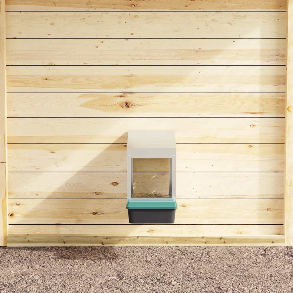 hønseredekasse med 1 rum vægmonteret galvaniseret stål