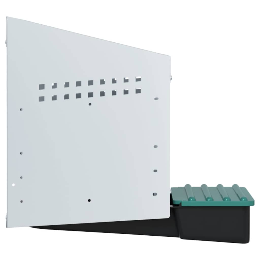 hønseredekasse med 1 rum vægmonteret galvaniseret stål