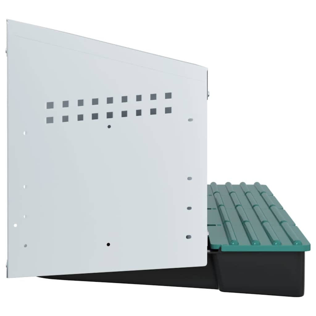 hønseredekasse med 4 rum vægmonteret galvaniseret stål