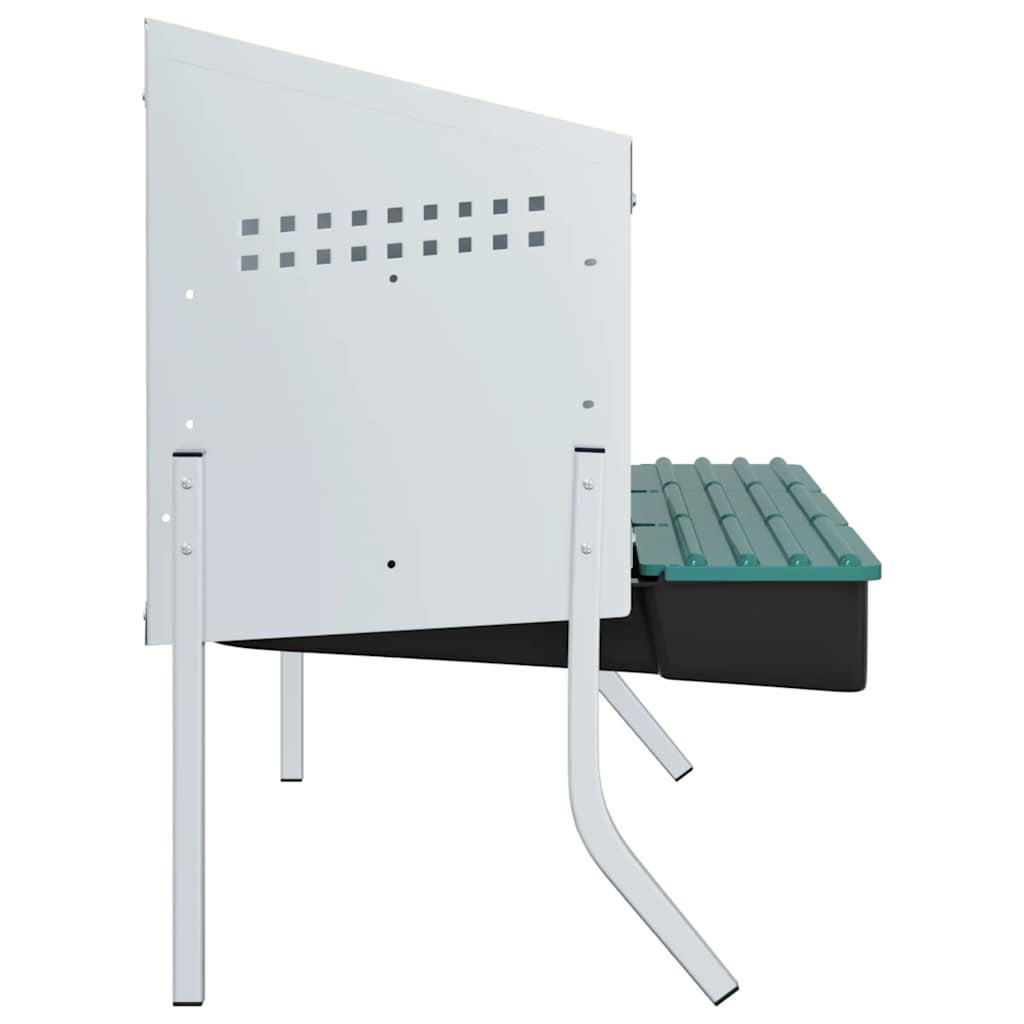 hønseredekasse 3 rum med ben galvaniseret stål