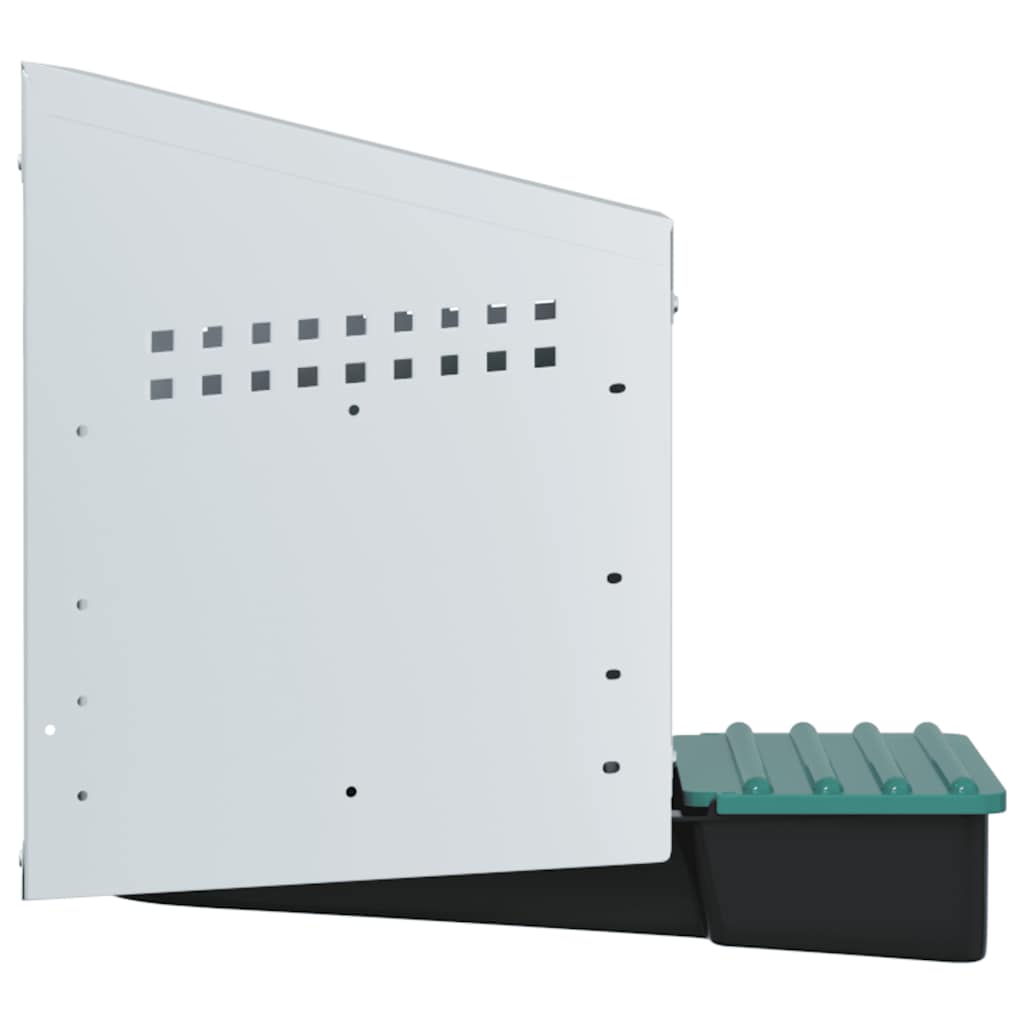 hønseredekasse med 1 rum vægmonteret galvaniseret stål