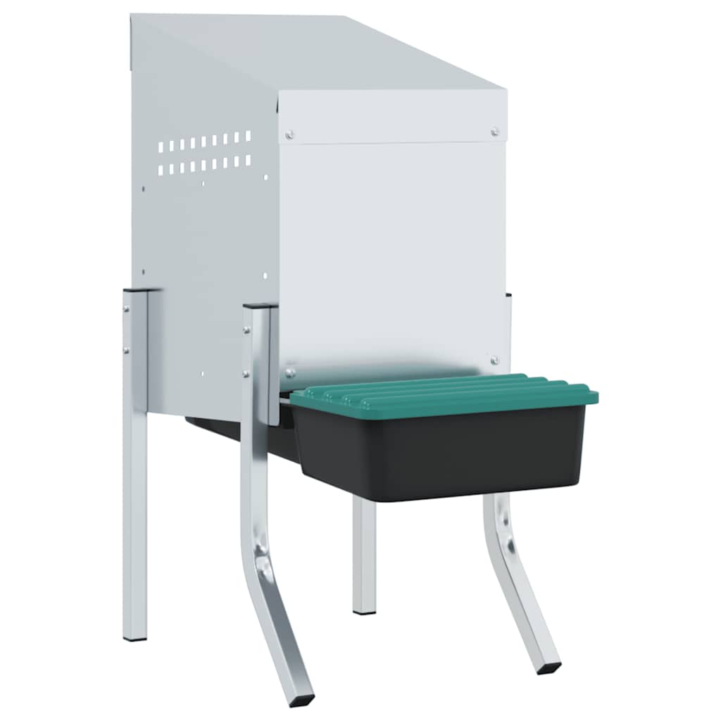 hønseredekasse 1 rum med ben galvaniseret stål