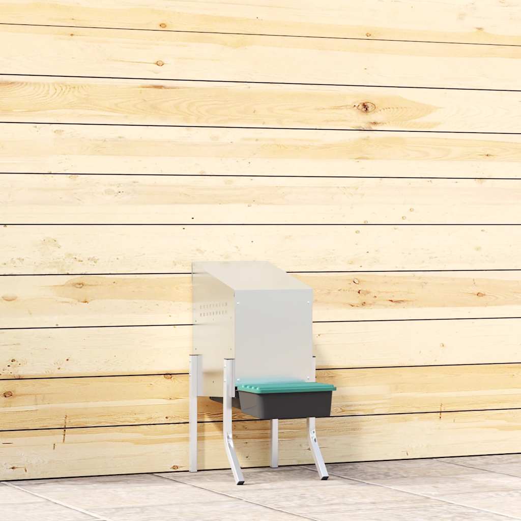 hønseredekasse 1 rum med ben galvaniseret stål