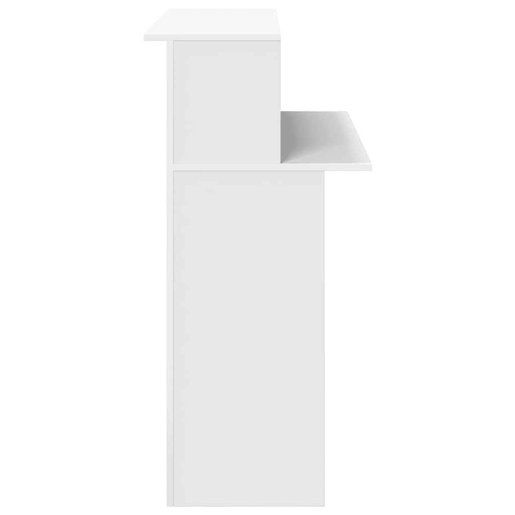 receptionsdisk hvid 100x50x103,5 cm konstrueret træ