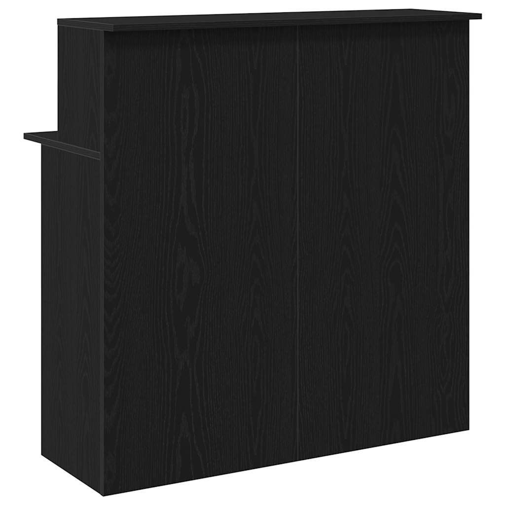 receptionsskranke 100x50x103,5 cm konstrueret træ sort