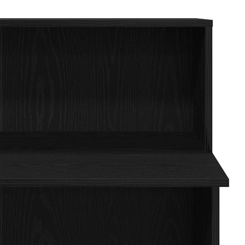 receptionsskranke 100x50x103,5 cm konstrueret træ sort