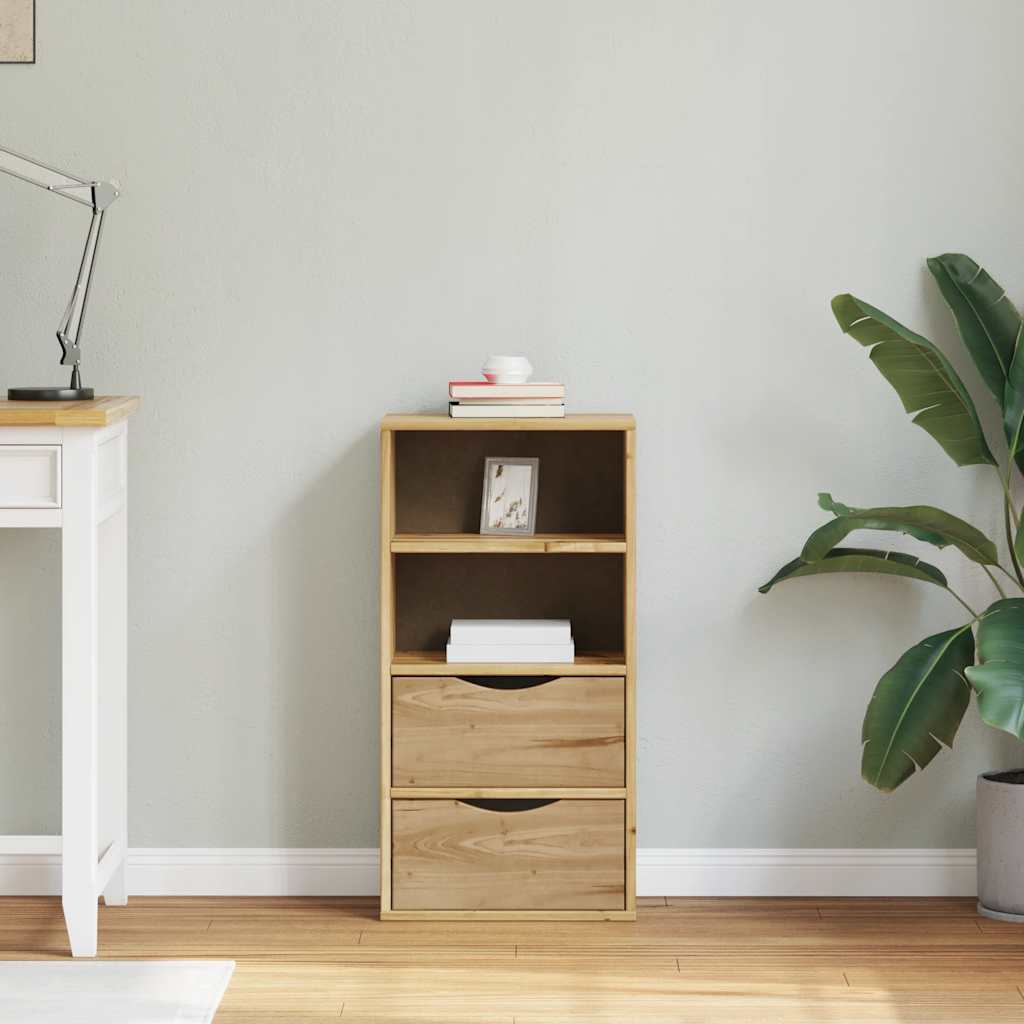 sideskab ODDA med skuffer 40x24x79 cm massivt fyrretræ