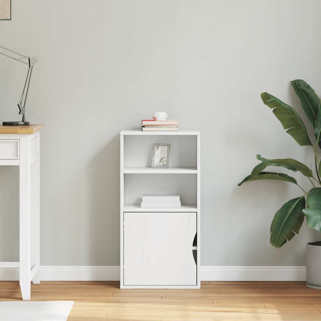 sideskab ODDA 40x24x79 cm massivt fyrretræ hvid