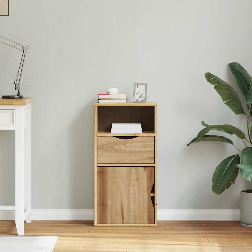 sideskab ODDA med skuffe 40x24x79 cm massivt fyrretræ