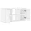 TV-skab ODDA 79x24x40 cm massivt fyrretræ hvid