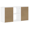 TV-skab ODDA 79x24x40 cm massivt fyrretræ hvid