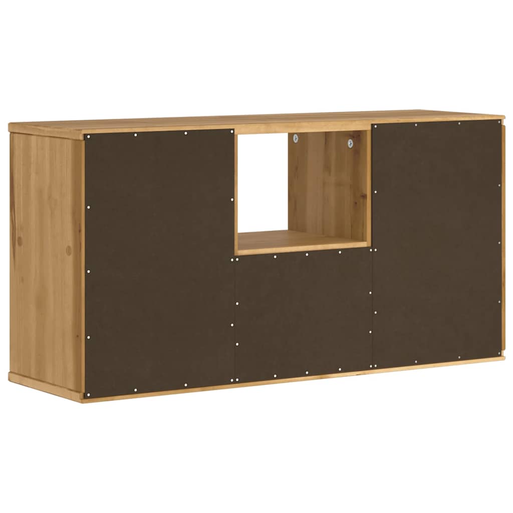 TV-skab ODDA med skuffe 79x24x40 cm massivt fyrretræ