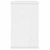 TV-skab ODDA med skuffe 79x24x40 cm massivt fyrretræ hvid