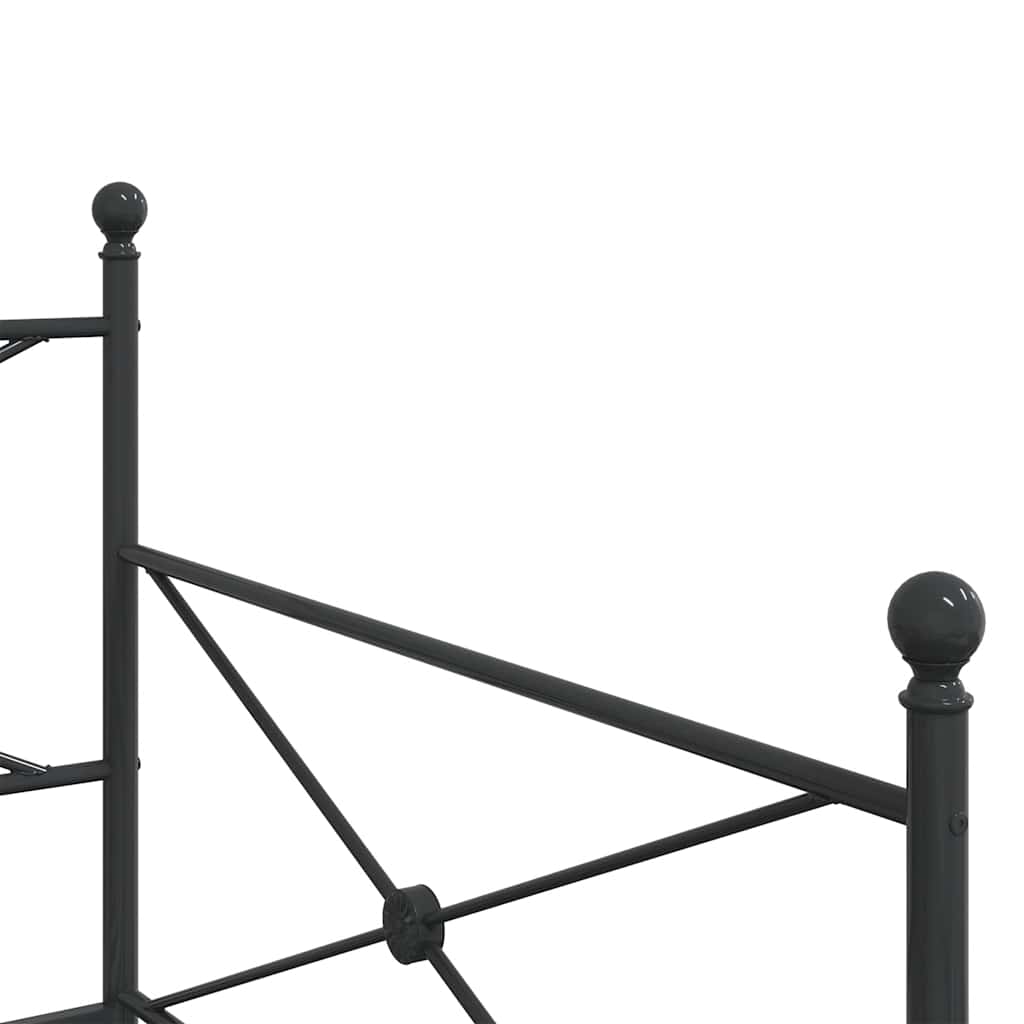 daybed med udtræk uden madras 100x200 cm stål sort