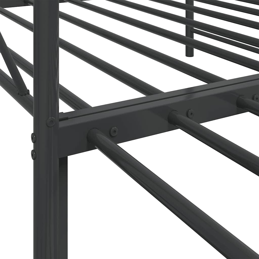 daybed med udtræk uden madras 100x200 cm stål sort