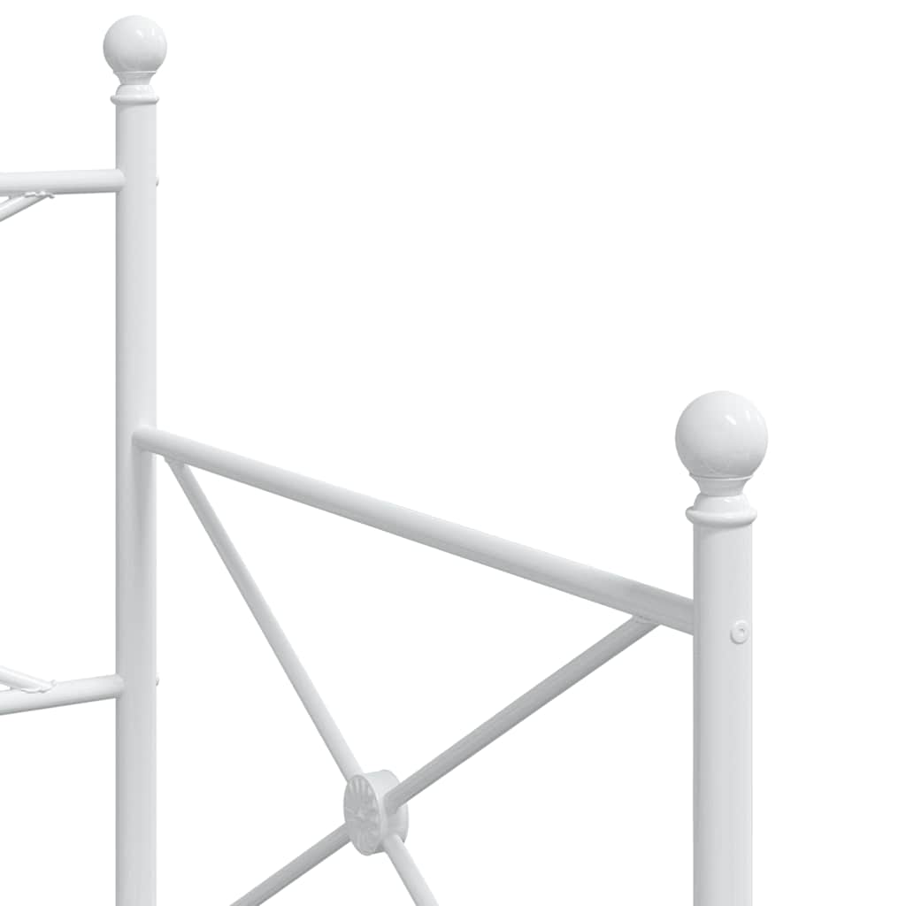 daybed med udtræk uden madras 90x190 cm stål hvid