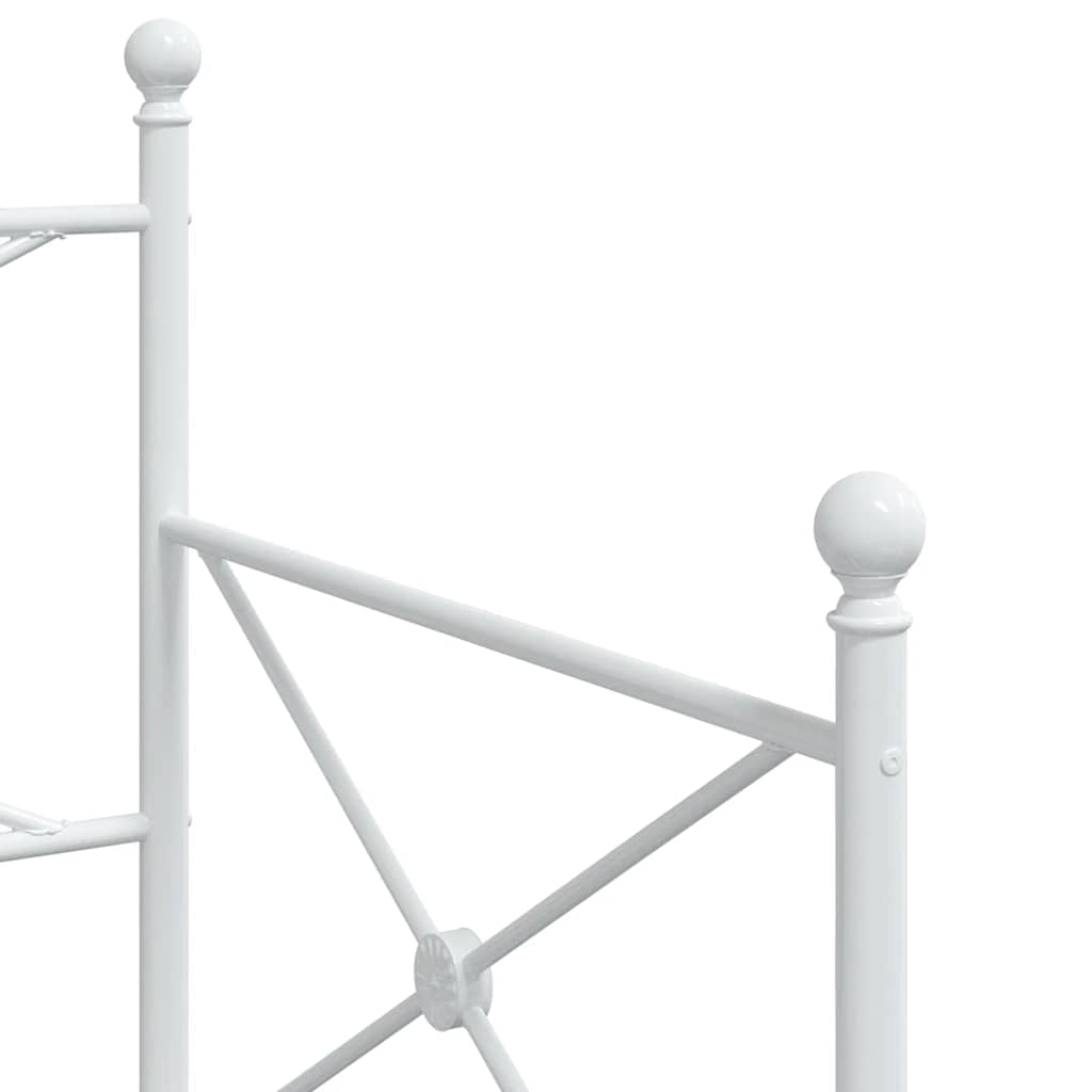 daybed med udtræk uden madras 90x200 cm stål hvid