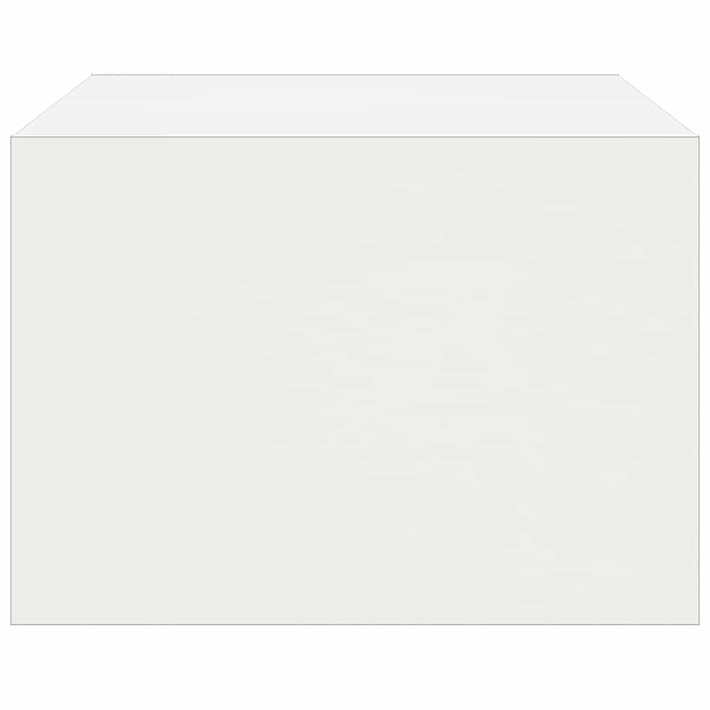 tv-skab med LED-lys 75x35,5x25 cm hvid
