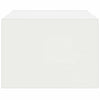 tv-skab med LED-lys 75x35,5x25 cm hvid