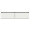 tv-skab med LED-lys 100X35,5x25 cm hvid