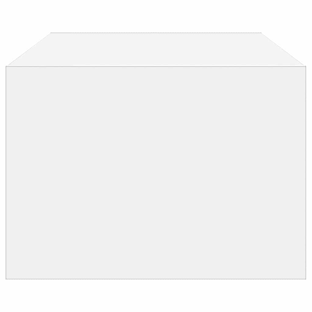 tv-skab med LED-lys 100X35,5x25 cm hvid
