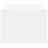 tv-skab med LED-lys 100X35,5x25 cm hvid