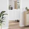 svingdøre 2-par 80x100 cm lameldesign hvid