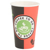 kaffekopper af papir med låg 1000 stk. 16oz 400ml