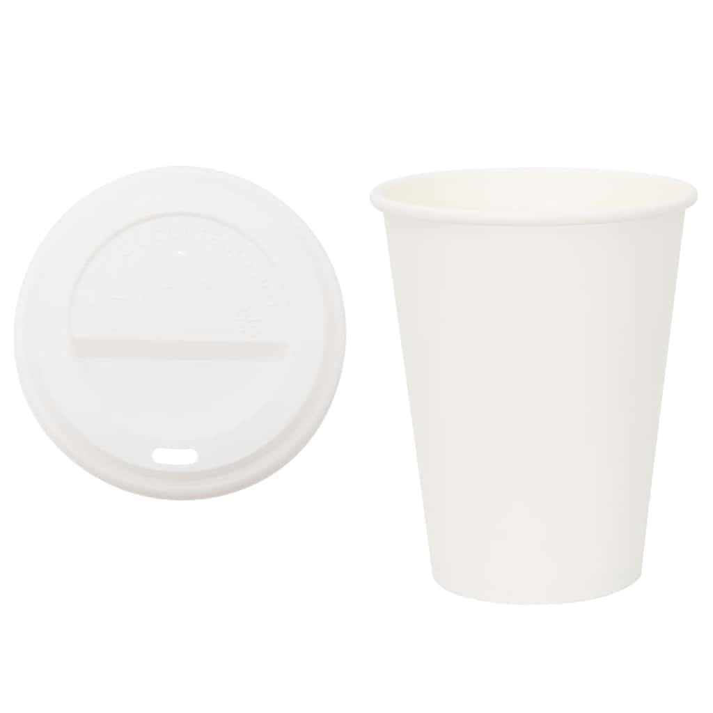 kaffekopper af papir med låg 1000 stk. 12oz 300ml