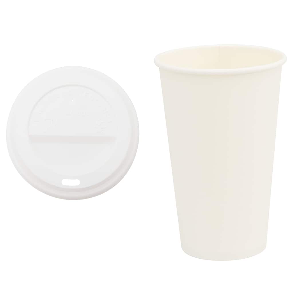 kaffekopper af papir med låg 1000 stk. 16oz 400ml