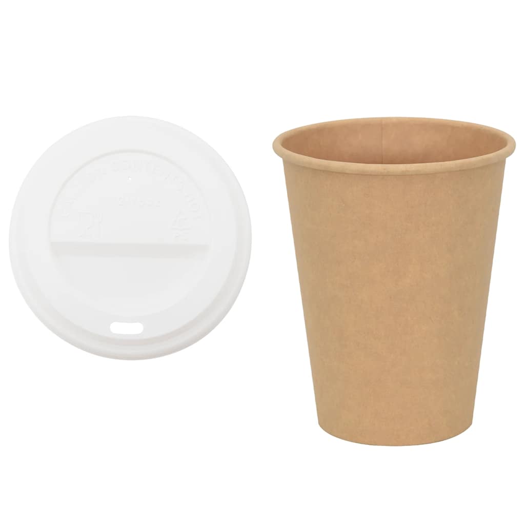 kaffekopper af papir med låg 1000 stk. 12oz 300ml