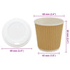 kaffekopper af papir med låg 1000 stk. 4oz 100ml