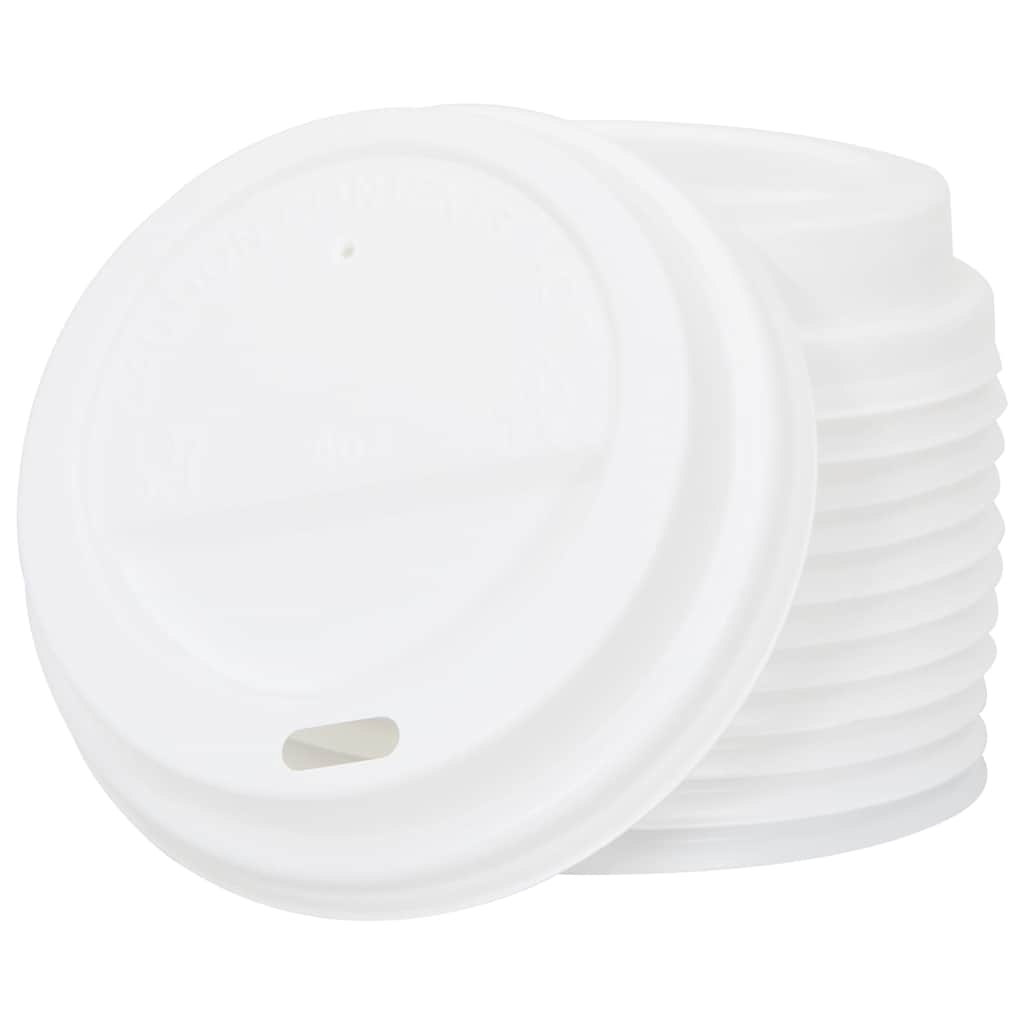 kaffekopper af papir med låg 1000 stk. 8oz 200ml