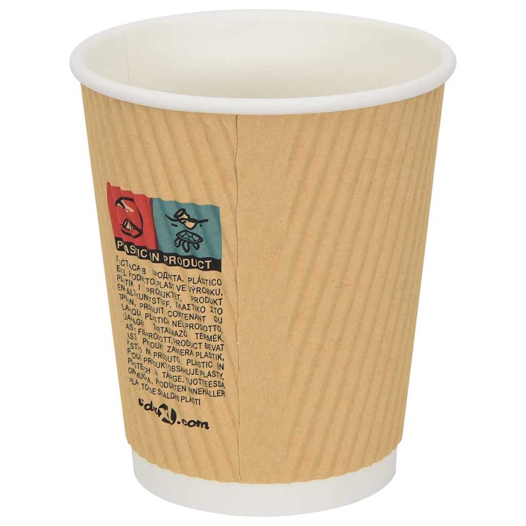 kaffekopper af papir med låg 1000 stk. 8oz 200ml