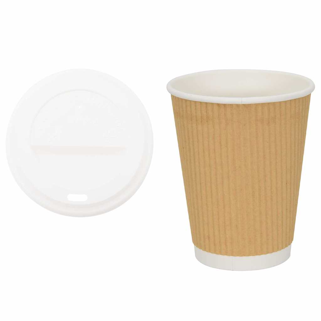 kaffekopper af papir med låg 1000 stk. 12oz 300ml