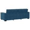 sofasæt 3 dele med hynder velour blå