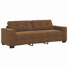 Sofa 2 pcs Brun 221 x 78 x 80 cm Kunstlæder