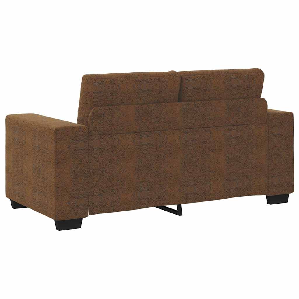 Sofa 2 pcs Brun 221 x 78 x 80 cm Kunstlæder