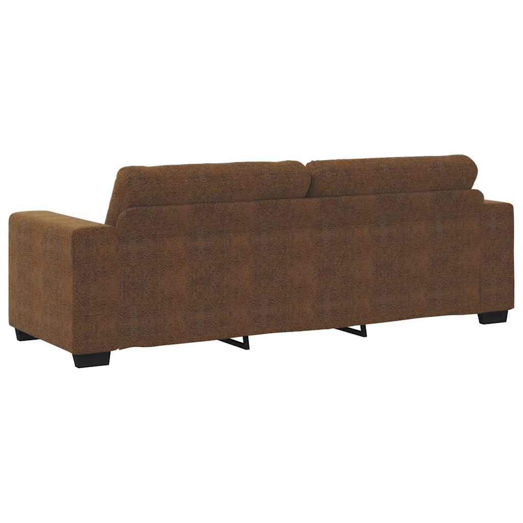 Sofa 2 pcs Brun 221 x 78 x 80 cm Kunstlæder