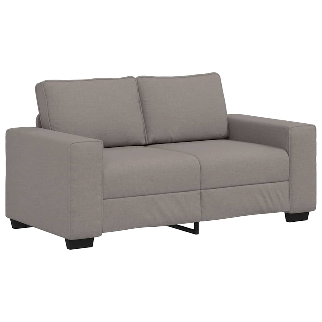 sofasæt 2 dele med hynder stof gråbrun