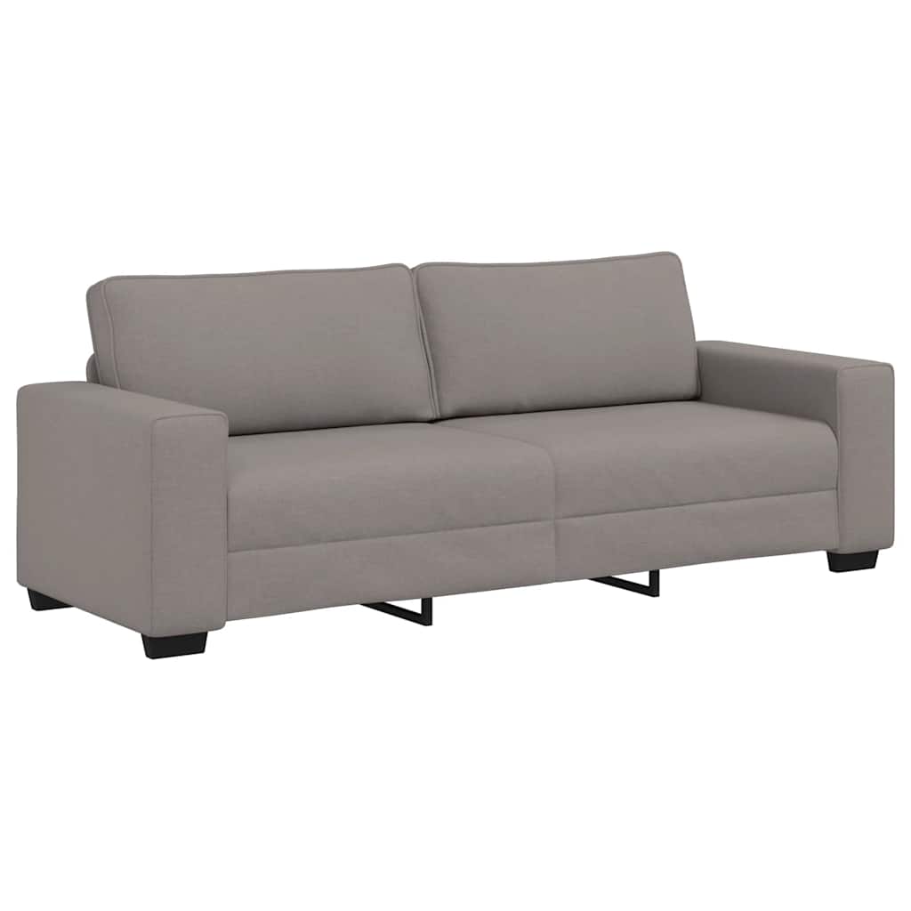 sofasæt 2 dele med hynder stof gråbrun